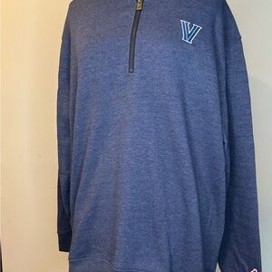 League Navy Quarter-Zip Pullover with Villanova Logo